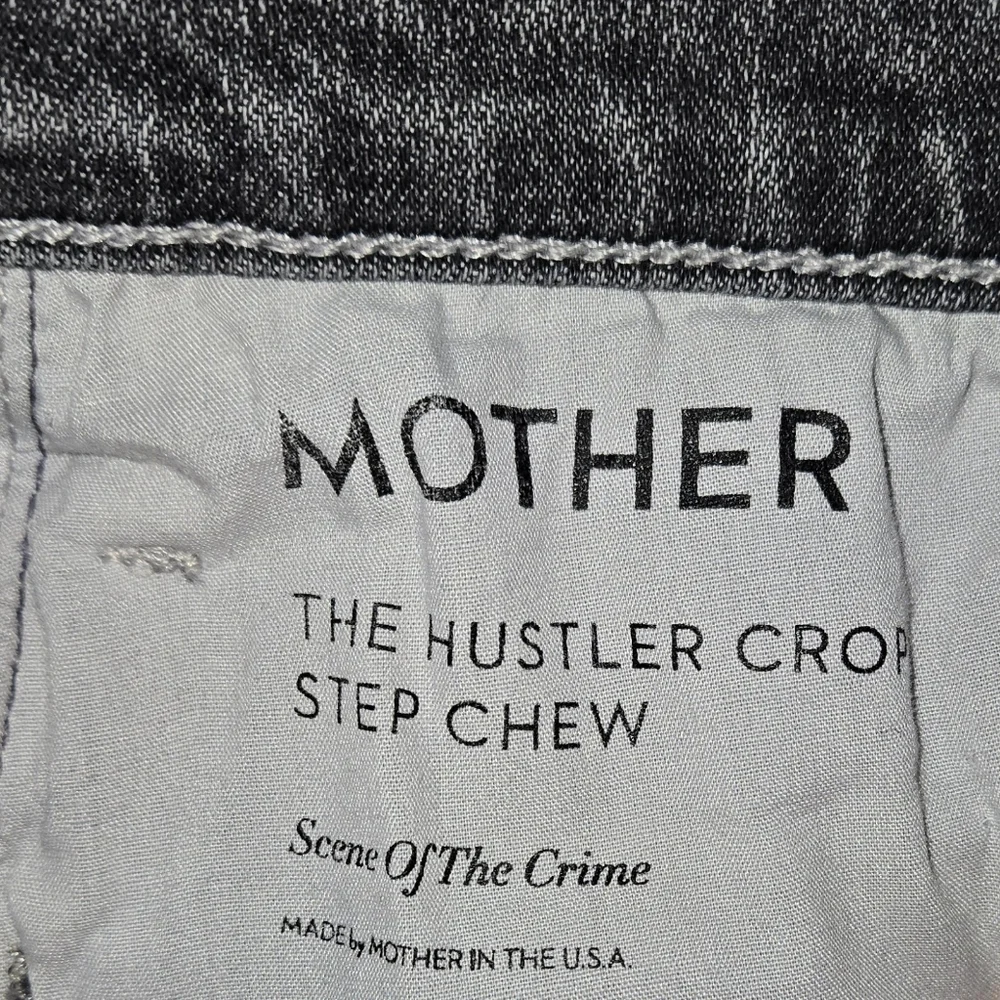 Mother The Hustler Crop Step Chew Jean Size 25 - Picture 9 of 10